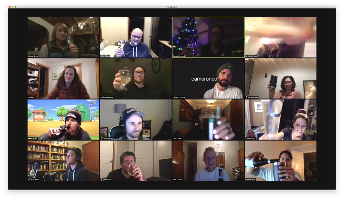 Toasting (virtually of course) the launch of a major project that has been years in the making! Cheers!