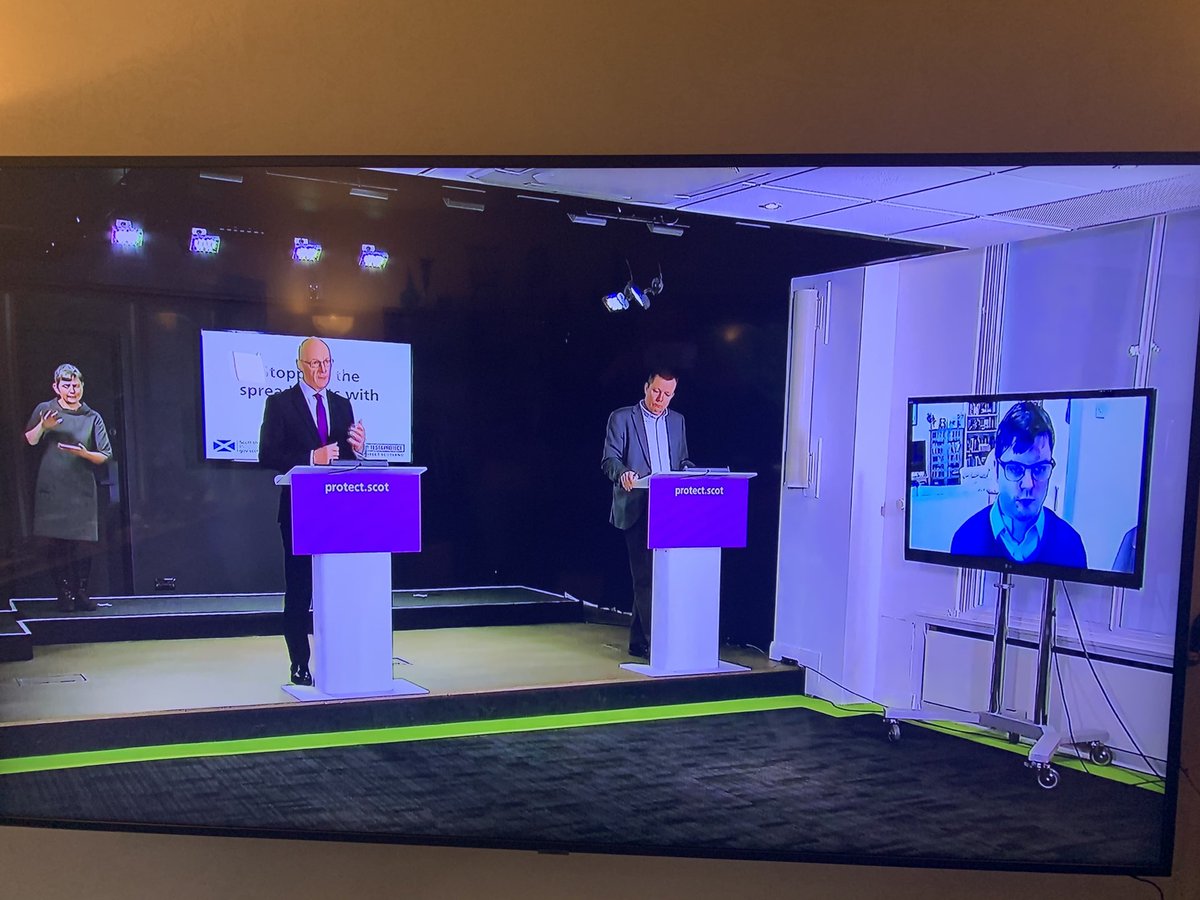 lakin_ian's tweet photo. Bluff &amp; bluster from John Swinney who refused to answer the simple question from a reporter on what has happened to the £1 billion trousered by the SNP (Strathclyde Uni report) rather than support Scottish businesses eg bribes to the NHS, money for Indy campaign, vanity projects? https://t.co/sBkuQ7cPAT
