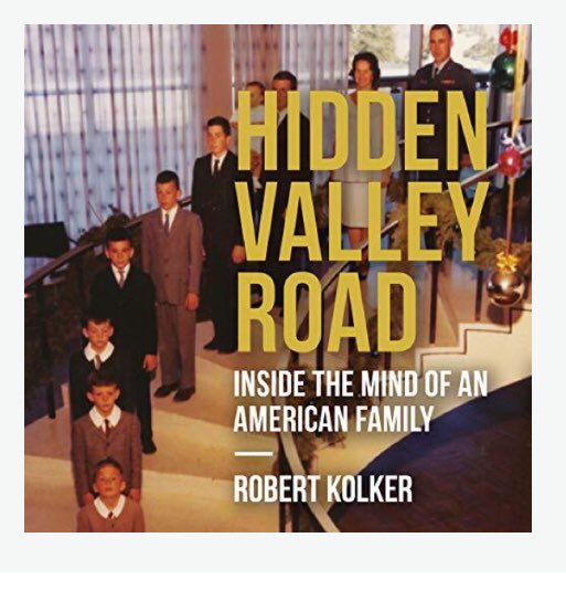 #hiddenvalleyroad an amazing read on #mentalhealth. This work of non-fiction came out this year and it tells the story of a numerous family where many of the children are diagnosed with #schizophrenia . It is super interesting and so well crafted. I couldn’t put it down.