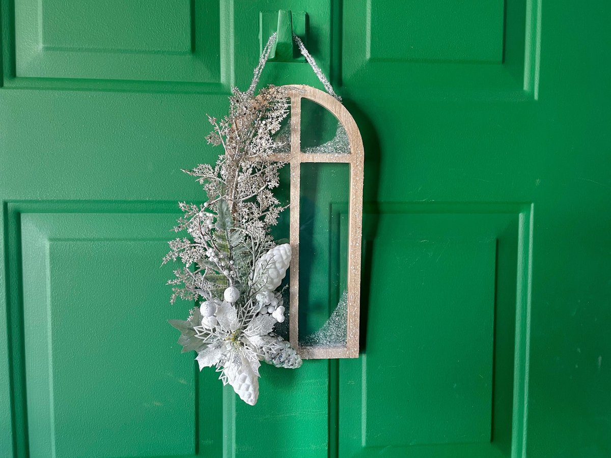 Excited to share the latest addition to my #etsy shop: Christmas Window Door/Wall Hanging etsy.me/2L8YtJi #christmas #countryfarmhouse #winter #farmhousechristmas #glamourchristmas #wreath #christmaswallhang #wallhanging #holidaywallhanging