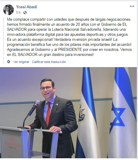 ElLiberalSV's tweet photo. #LoMásLeído FGR pide que contrato donde Gobierno de Bukele entregó la Lotería a empresarios israelíes ligados a la minería sea anulado https://t.co/j8LTJPwHYS https://t.co/zDaHlzUZdc
