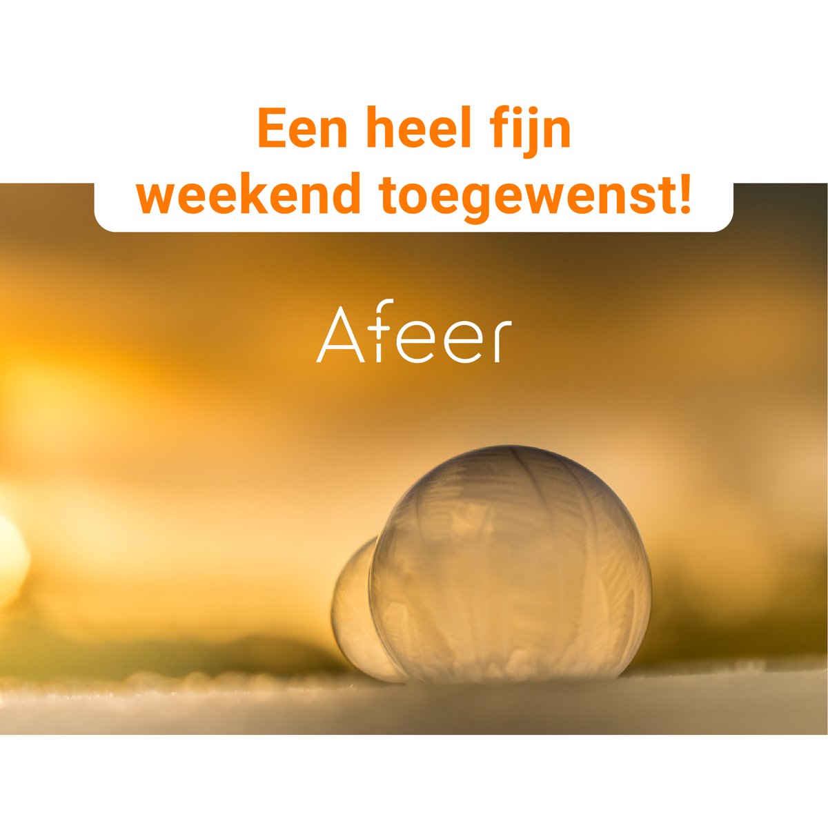 Fijn weekend allemaal!