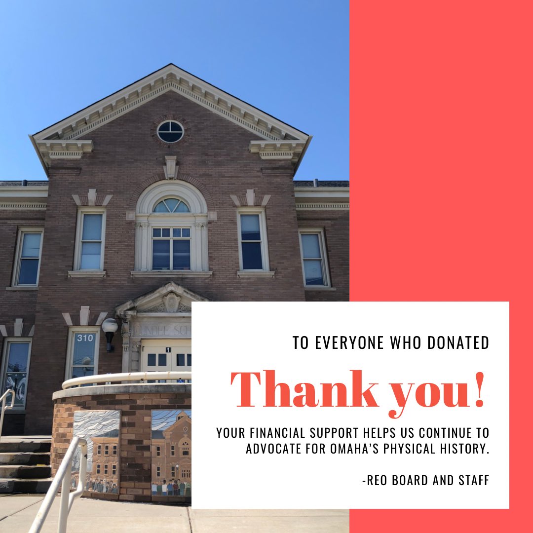 PreserveOmaha's tweet photo. This years #GivingTuesday was a huge success! Thank you to everyone who donated to REO and helped us exceed our goal. Your donations have helped us achieve a promising start to 2021. https://t.co/rnQjLgIP94