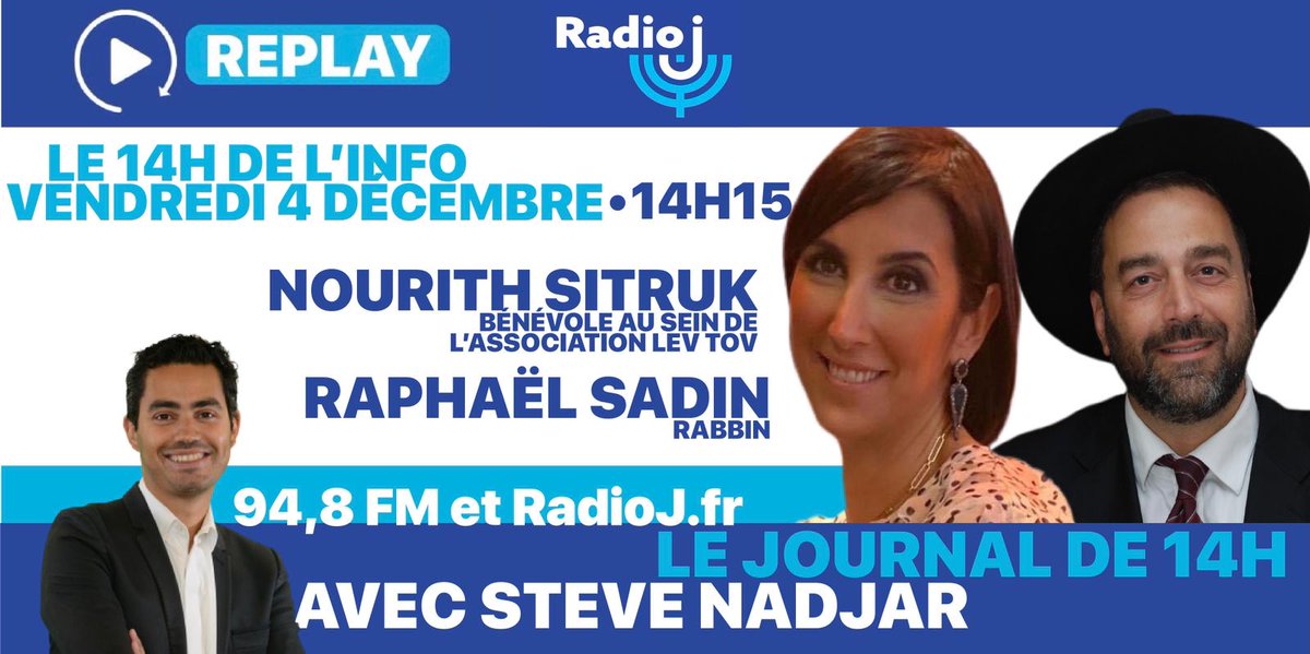 RadioJFrance's tweet photo. "Cette année pour #Hanouka, on a mis en place la boîte "Happiness "
➡️ Nourith Sitruk (@levtovparis) au micro de
@SteveNadjar #Le14hDeLinfo
🎧 Réécouter : https://t.co/HuAZP89lKS
#levtov #association #Appel #tsedaka #tsedaka2020 https://t.co/Ft1hhp3Ppk