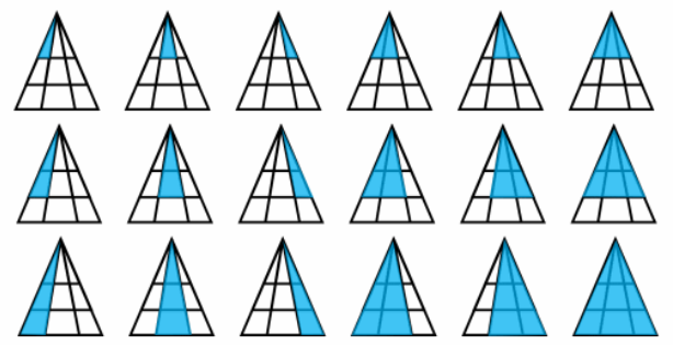 TheSuttonAC's tweet image. It&apos;s time for the solution to the Numeracy Problem. The start of the week, I asked how many triangles there were in an image, I can say today that the answer was 18! Thank you to all those who responded - it&apos;s great to see people taking part!-Mr Courtney #Numeracy #NumeracyforAll