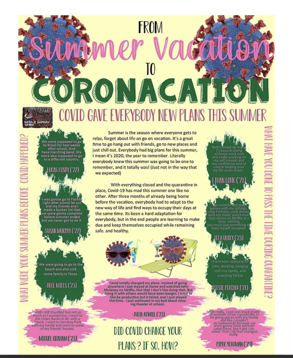 Our School and Community section have written some pretty awesome stories! Check out how students are staying stylish, how athletes are dealing with covid, and how summer vacations were changed by hitting up our website!

phspawprintsmagazine.com