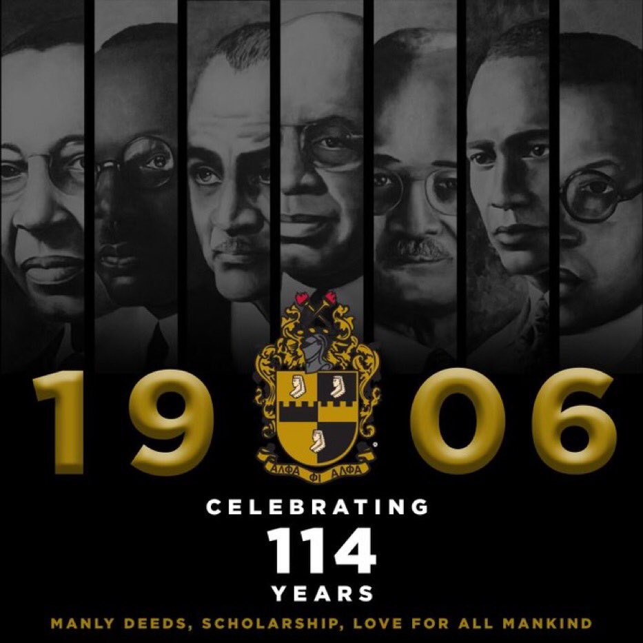 cofc_alphas's tweet photo. Here’s to 114 years of Manly Deeds, Scholarship &amp; Love for All Mankind. 
Happy Founders Day to all brothers of Alpha Phi Alpha Fraternity, Incorporated. https://t.co/H6NAkMwj7e