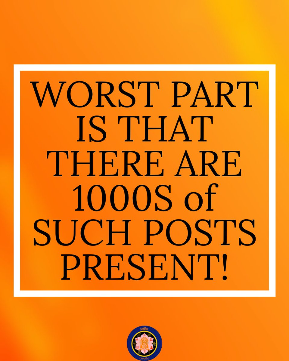 Also, these LW target the youth on SM as majority if the SM users are b/w 13-26. They’re made to hate their own Hindu Culture, Dharma, History & Practises. Their ideologies are moulded & not addressing this issue is serious.(14)