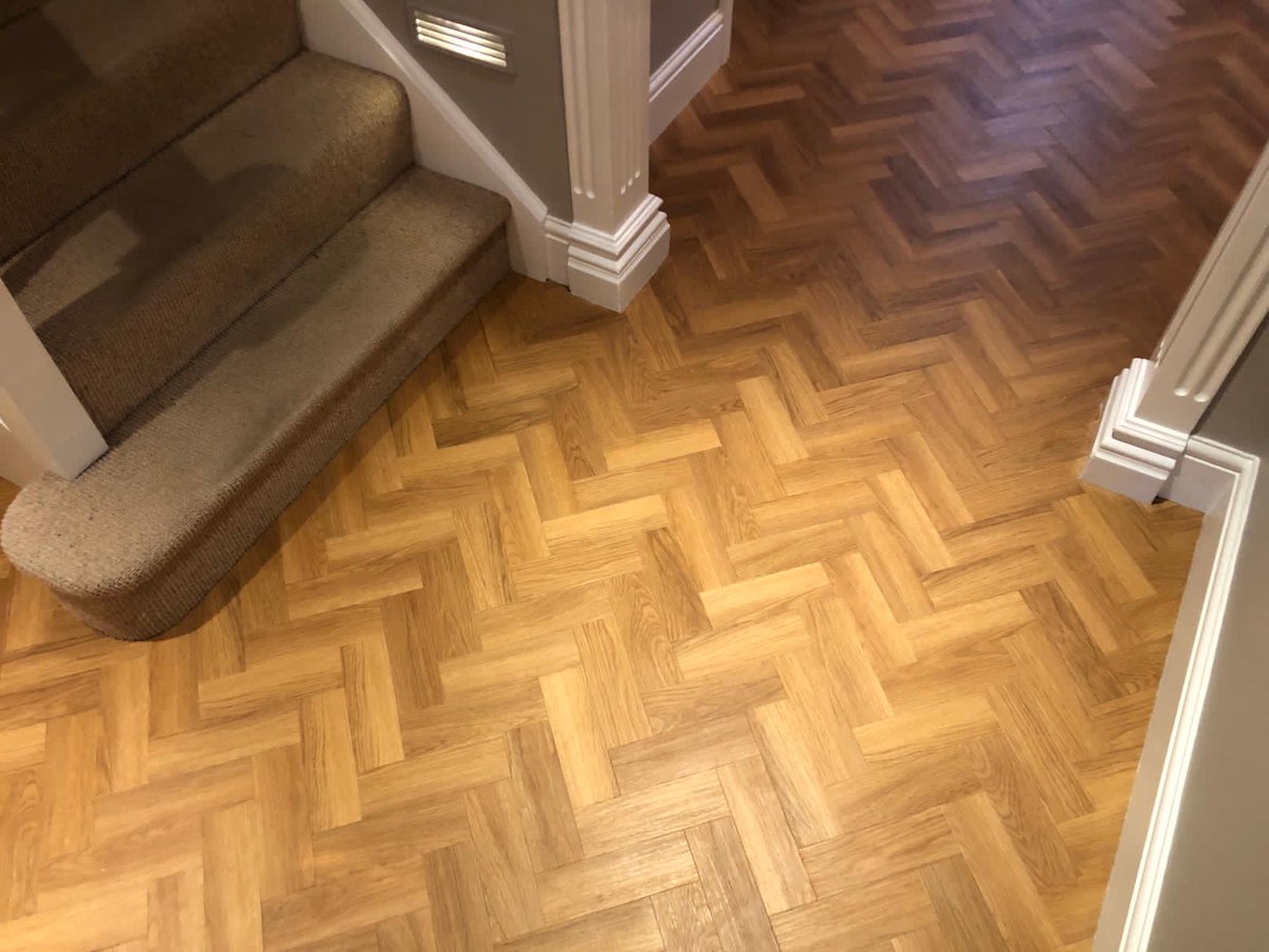 Beautiful <a href="/AmticoFlooring/">Amtico</a> Spacia Parquet collection installed by one of our fabulous fitters