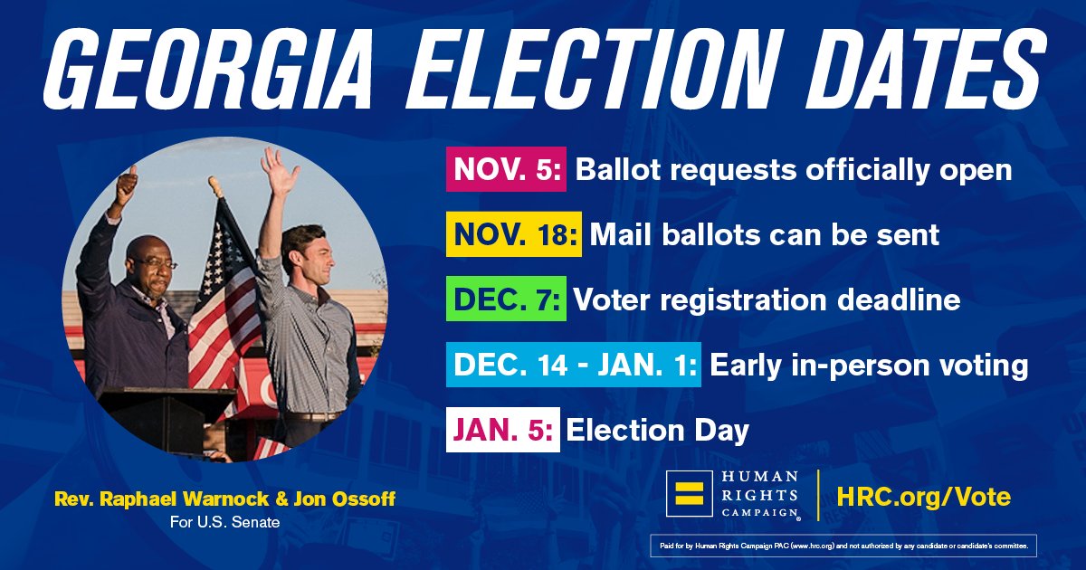 Make sure you vote for Jon Ossoff and Raphael Warnock for Senate in Georgia