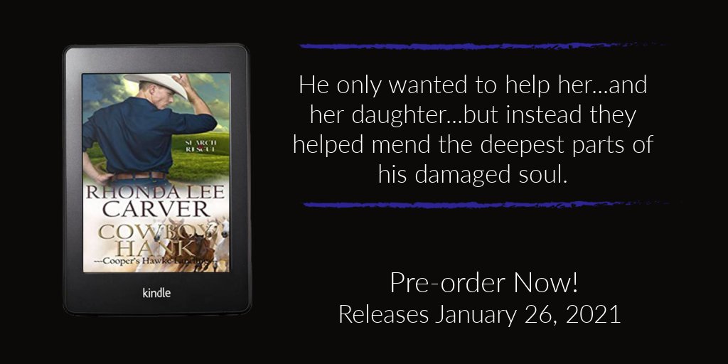 Cowboy Hank (Cooper's Hawke Landing Series, Book 3)
Pre-order your copy today! 
Amazon US: amazon.com/dp/B08NZY6CT6

New to the series? Grab your copy of book 1 &amp; 2 here: amzn.to/3nQPsCF Read #FREE in Kindle Unlimited.

#Cowboys #KU #kindleunlimited #CoopersHawkeLanding