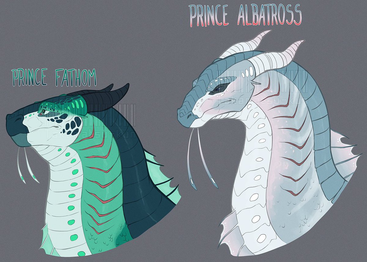 #wingsoffire #wof another quick WoF post, my designs of Fathom and Albatros...