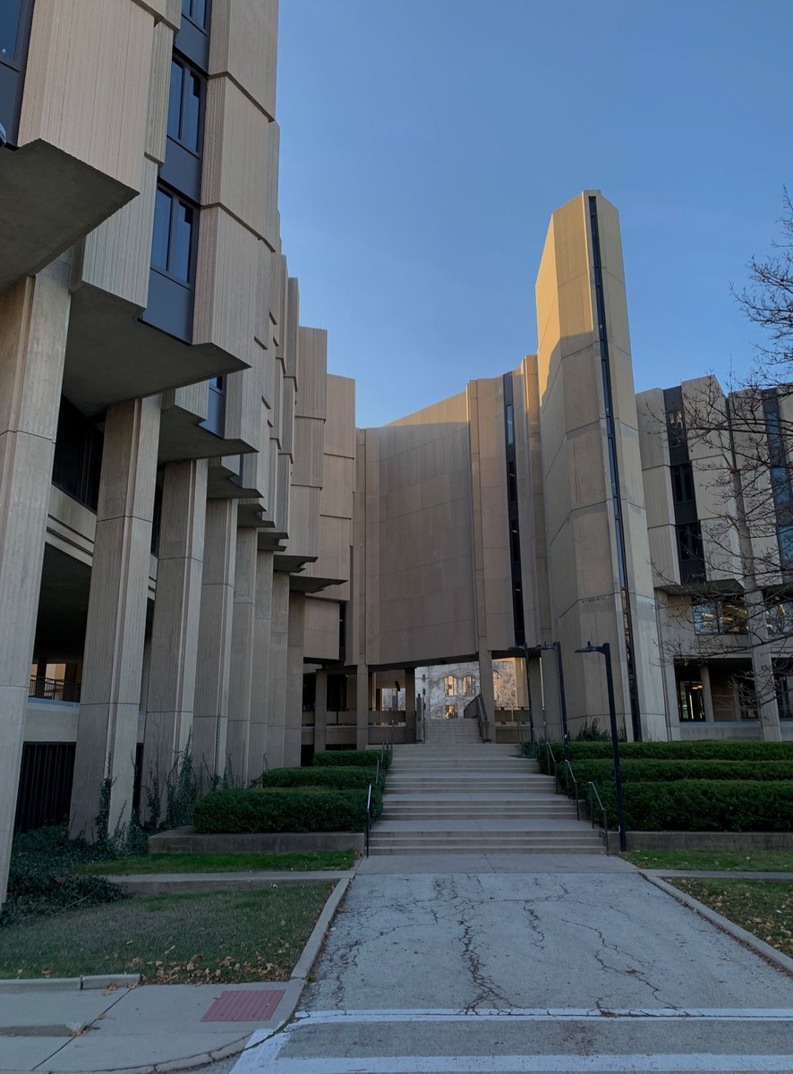 How do they not see the beauty? In all seriousness, it’s fully expected to see brutalist architecture on a college campus, so why not have what I consider “the best” of the style by a well-known architect? Northwestern is lucky to have 7 buildings designed by Walter Netsch. 
