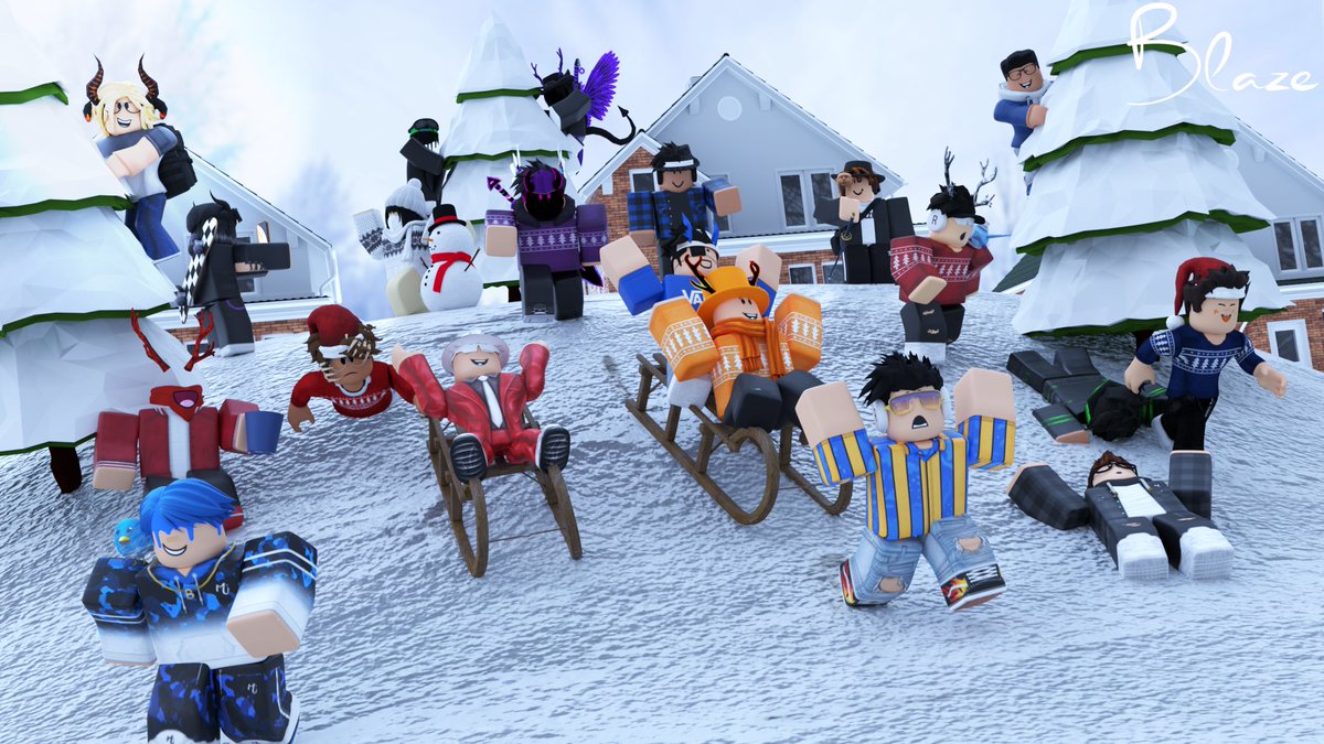 🛷 My official winter 2020 GFX featuring the community called 'Sled Hill' 🛷 ❤️ Likes and retweets appreciated! 🔄 (People featured will be listed below in the thread) #Roblox | #RobloxGFX | #RobloxArt | #RobloxDev | #Blender3D