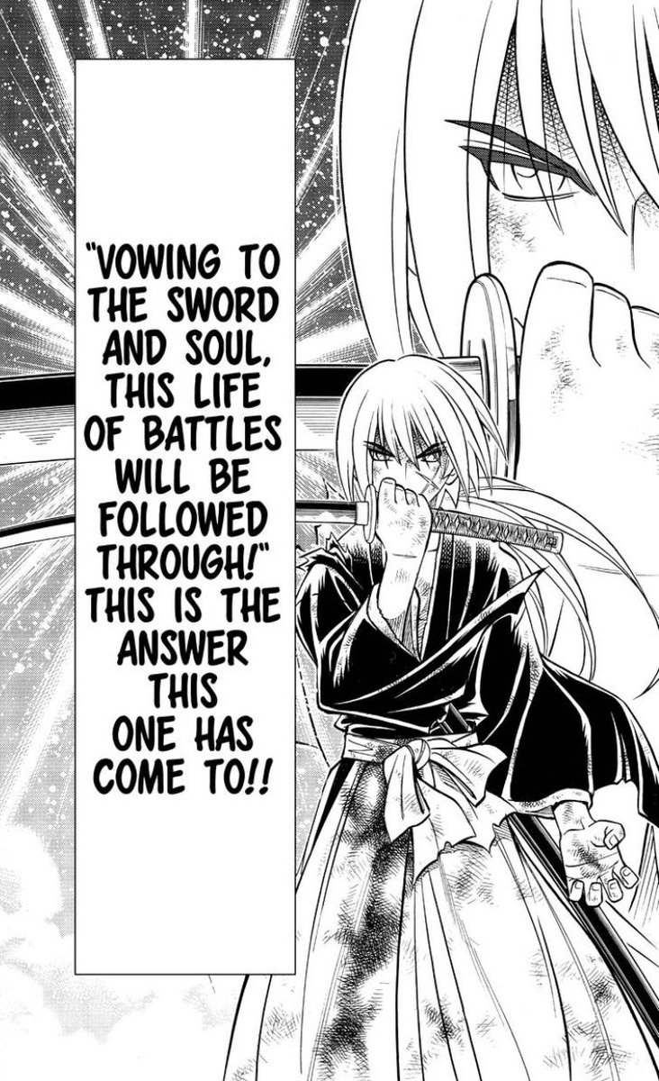 Kenshin Himura:After training under Hiko Seijūrō, Kenshin left him and joined the revolutionaries to remove the shogunate from power and bring peace to Japan. Kenshin became a legendary manslayer who murdered over 100 people. As a person wanting peace, Kenshin started to wonder