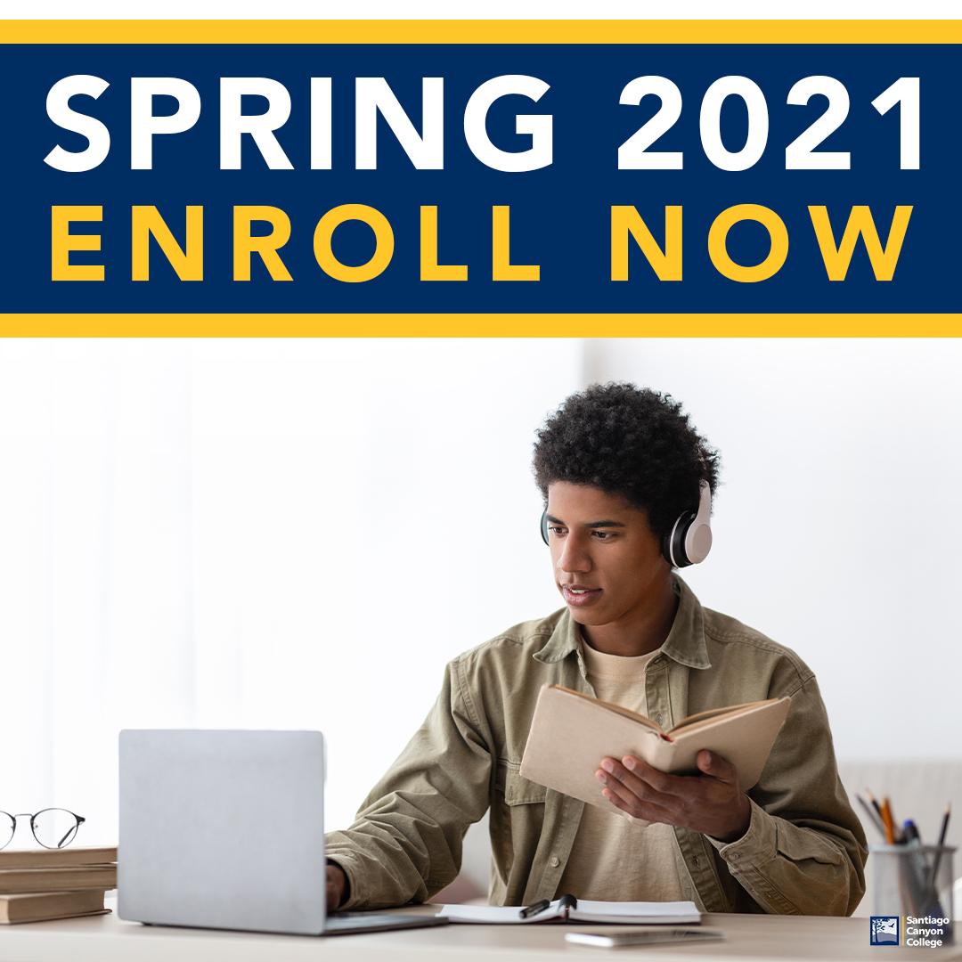 ENROLL NOW FOR SPRING 2021! sccollege.edu/spring2021