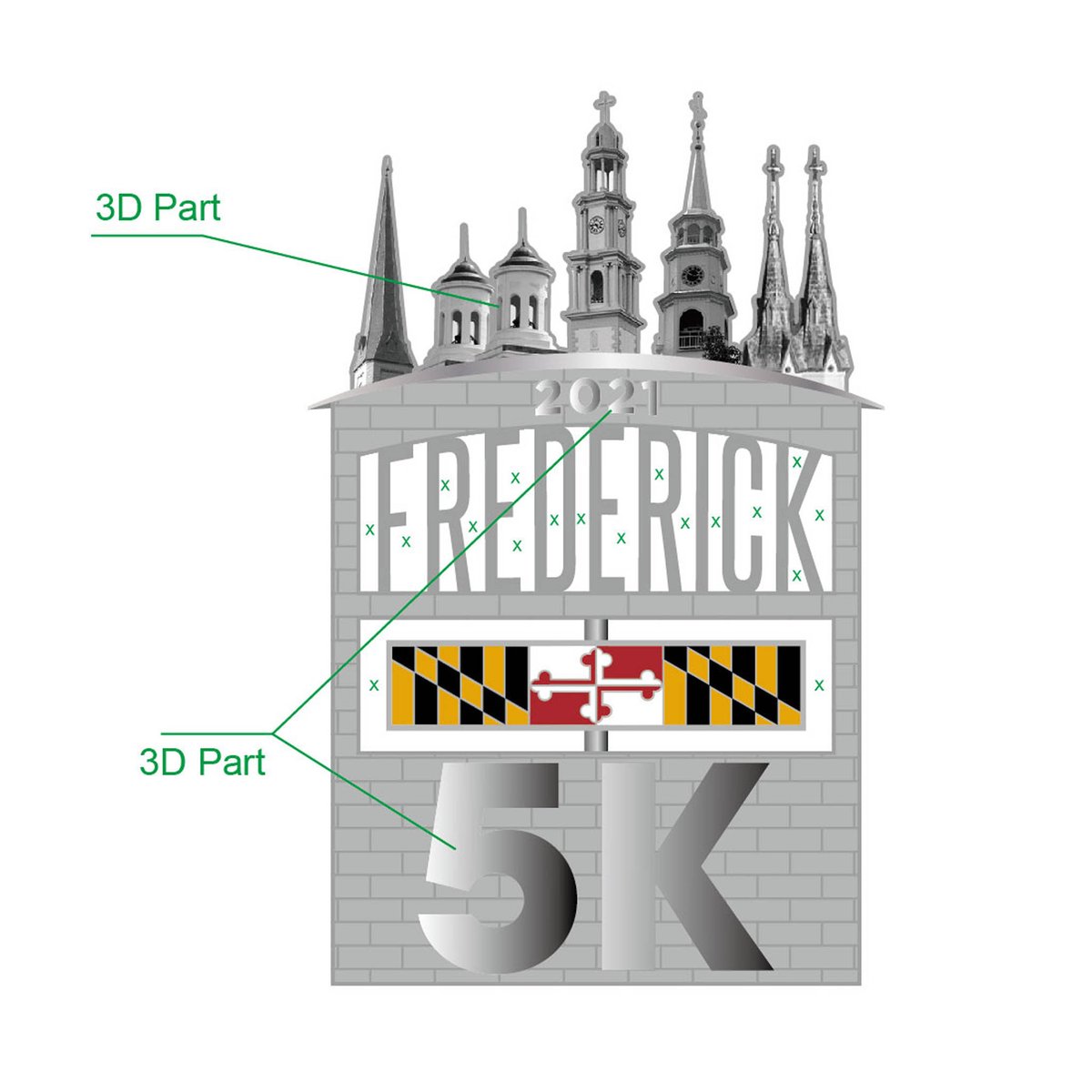 RunFrederick's tweet image. This year’s special medal feature is a spinning flag.  Special thanks to our sponsor Frederick Foot &amp;amp; Ankle. @MyNewFeet 

Don’t forget, we’ll have a price increase on 1/1. REGISTER TODAY: ow.ly/8l5M50CD8O2