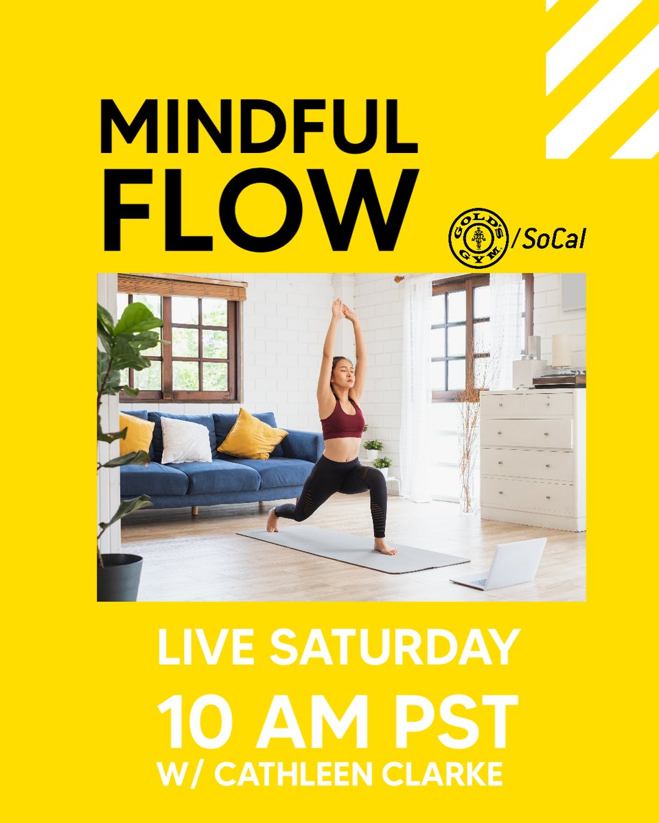 GoldsGymSoCal's tweet image. Don&apos;t miss #MindfulFlow every Saturday morning on @GoldsGymSoCal #InstagramLive with @LeenieClarke at 10 AM PST!⁠
-

l8r.it/ntyq
⁠
#GoldsGym #GoldsGymSoCal #StayInShape #HomeWorkout #GoldsAtHome #WorkoutIdeas #FitnessVideos
