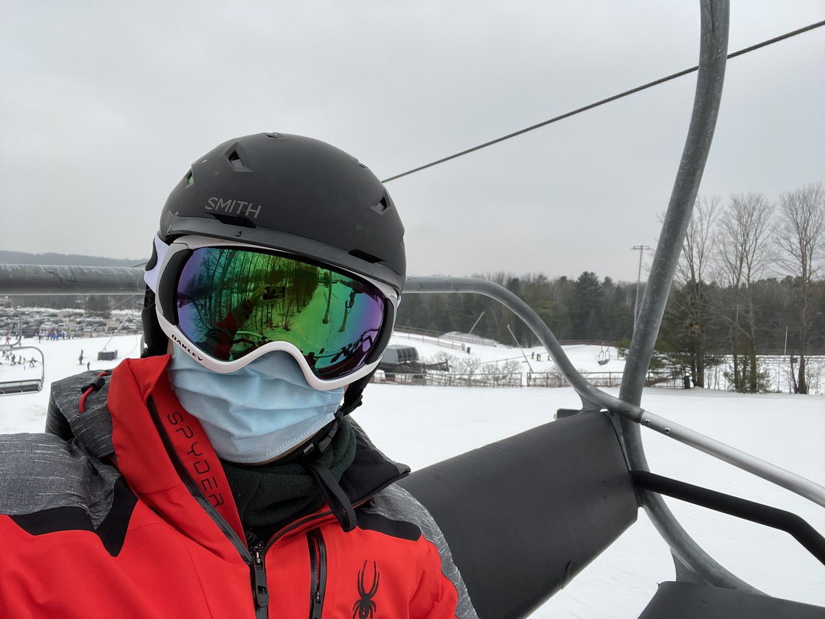 My first skiing for  this season <a href="/MtStLouis/">MtStLouisMoonstone</a> .  Skiing in COVID style...  Stay safe everyone!