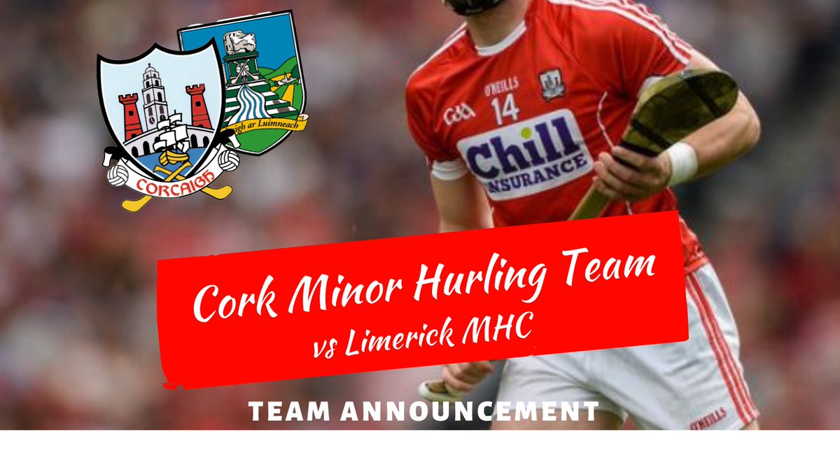 The Cork Minor Hurling Team to play Limerick has been announced. gaacork.ie/2020/12/11/cor…