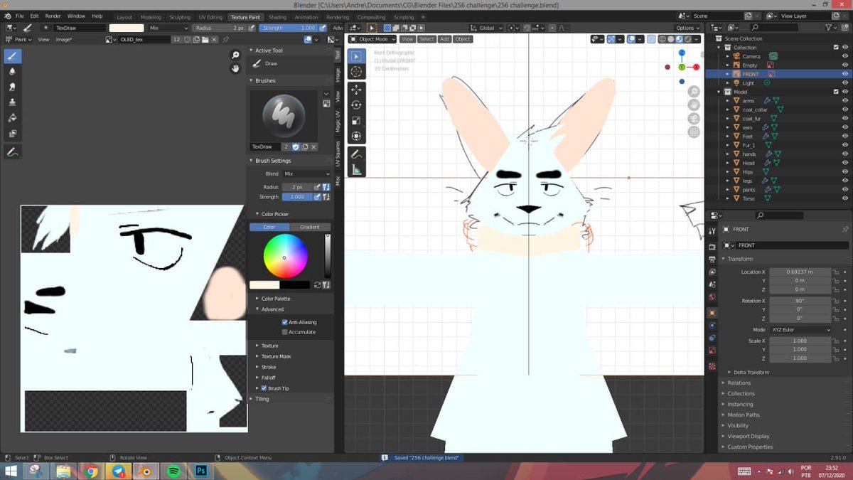 this wasn't part of the plan at first though, i tried the traditional way first where it's just a simple image, but i found it too limiting, since that meant if i wanted him to look anywhere, i'd have to draw his pupil going up/down/right/left, and that's too many variables