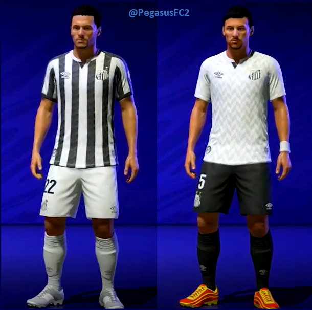 PegasusFC2's tweet photo. Combinação uniformes Santos #FIFA21 https://t.co/eGsQlc3YbU