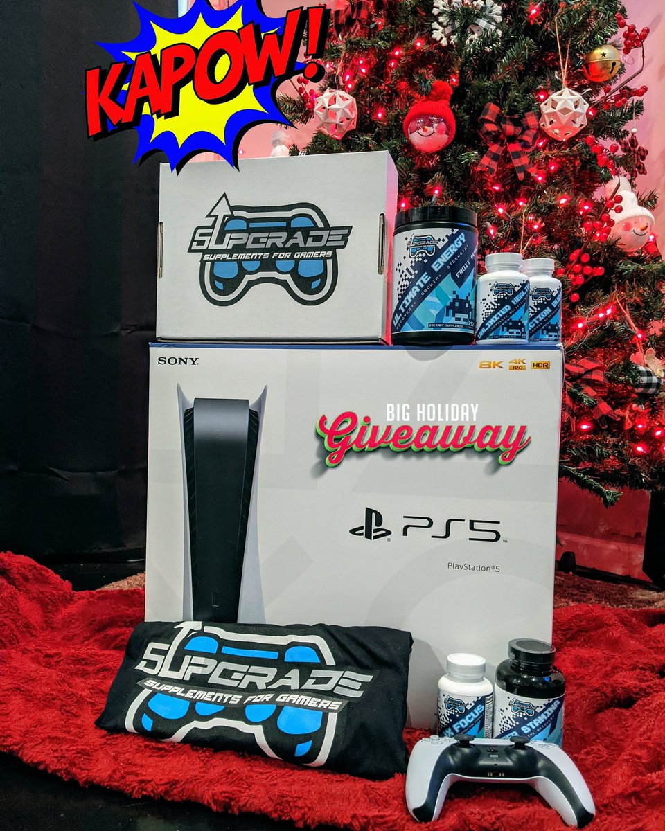 thesupgrade's tweet photo. This #FreePS5 bundle with Supgrade Care Package will be given to one lucky winner on December 24th!!! To enter:
โก๏ธ Tag 3 of your friends here!
โก๏ธ Follow us @thesupgrade
โก๏ธ Hashtag #supgrade when you tag your 3 friends (that's how we verify our contestants)
https://t.co/FXICV90gLI https://t.co/NCQGRcINb1