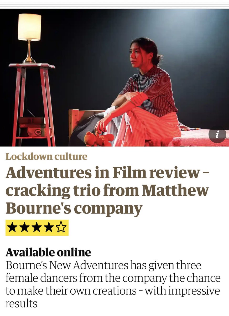 Check out this beautiful dance film choreographed by Anjali Mehra following three different stories of pregnancy, non pregnancy and motherhood. Little Grasses Crack Through Stone: new-adventures.net/take-part/tale…  Read about it about it here: theguardian.com/stage/2020/dec… #FertilityFestFriday