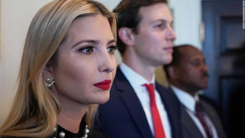 2016nothappy's tweet photo. Ivanka Trump and Jared Kushner to head south as she explores political future. what future can ANYONE out there tell me. she is a woman that has her products made in a foreign country to save on paying fare wages. her only future is in jail along with her corrupt racist daddy. https://t.co/63eDEUYDeo