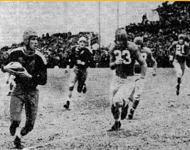 Spared the punishment of playing DE, Hutson again led the NFL in receiving in 1939, averaging nearly 25 yards a catch. More important, the Packers whipped the Giants 27–0 in an NFL championship rematch. (10/11)