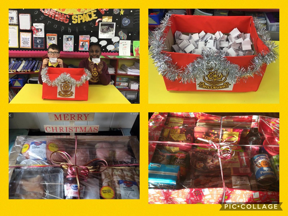 MillburnSchool's tweet photo. Our Parents’ Association Christmas Hamper Raffle has taken place in school today. We really appreciate the tremendous support given to this year’s raffle. Thank you to all those who bought tickets!
An incredible £662 has been collected to date!! 😮
#millburnequalssuccess https://t.co/fbqmhNgAzD