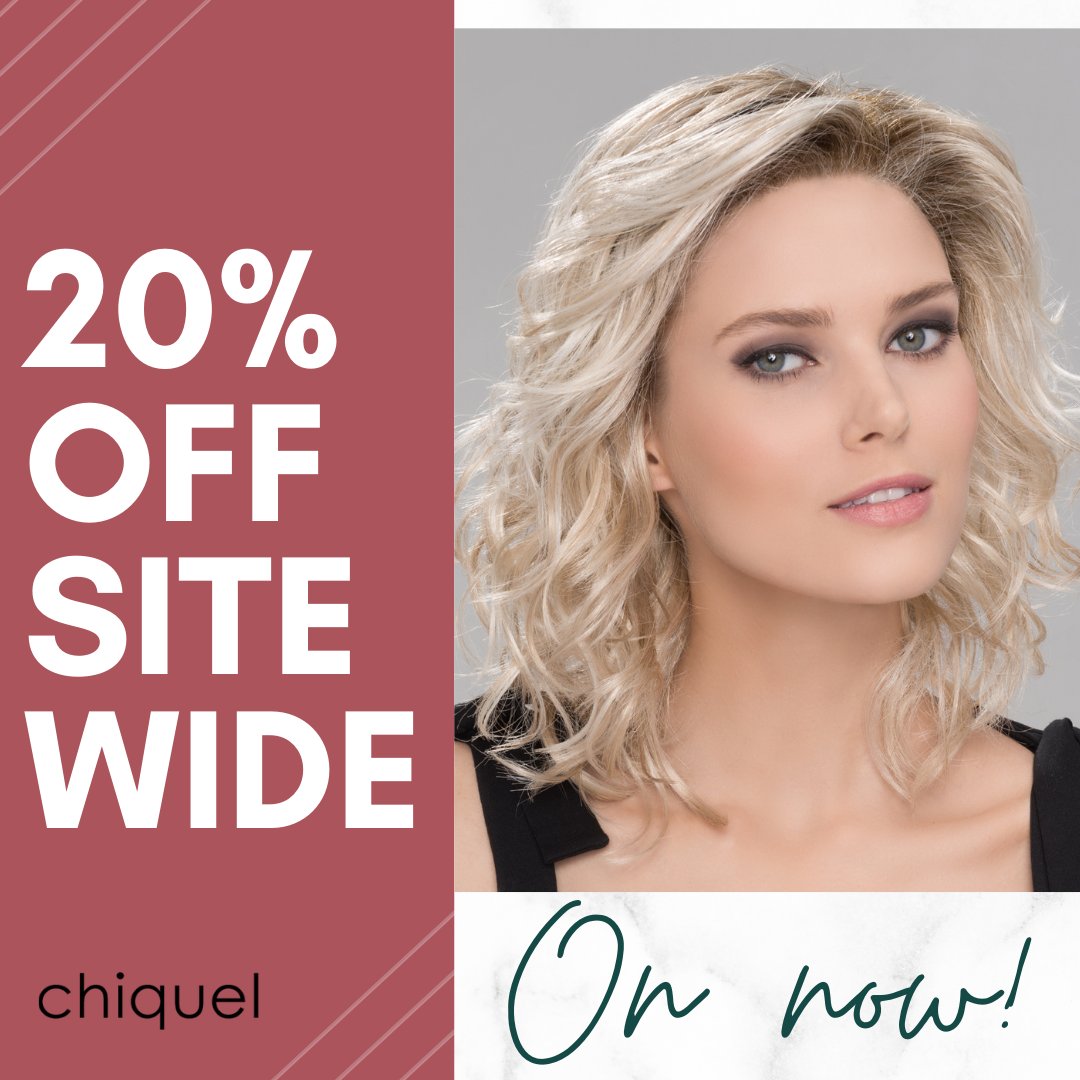 📣ON NOW!📣 Our 20% OFF SITE WIDE SALE is on now until December 14th! Be sure to shop on our website now to get savings on your favourite #hairpieces, #wigs, and more!🌟 Visit our website to shop: bit.ly/34BwPuy #chiqwigs #sitewidesale