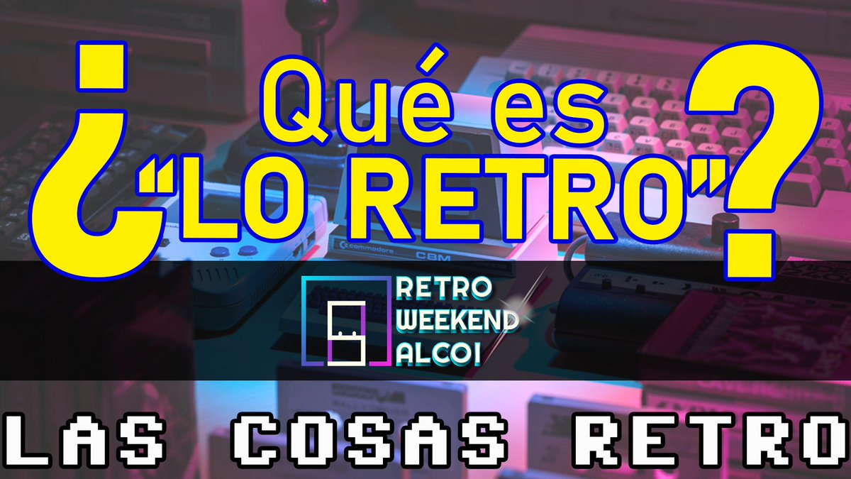 🔴 ¿QUÉ ES LO RETRO?
Nuevo vídeo muy especial realizado para la <a href="/RetroweekendA/">retroweekendAlcoi</a> y en el que cuento con la colaboración de <a href="/ElFuns/">Marc Rollan -El Funs-</a> <a href="/RetroCabeza/">Retro Cabeza</a> <a href="/mariogil/">Mario Gil</a> <a href="/YeOldeNemesis/">Bruno Sol 🌴🚗🌴 (Team Kafka)</a> <a href="/CommodoreSpain/">Commodore Spain</a> y <a href="/Freeddynavarro/">Alfredo Navarro</a> que nos darán su visión sobre "lo retro".
▶️ youtu.be/AyXdZz0Q_2A ◀️