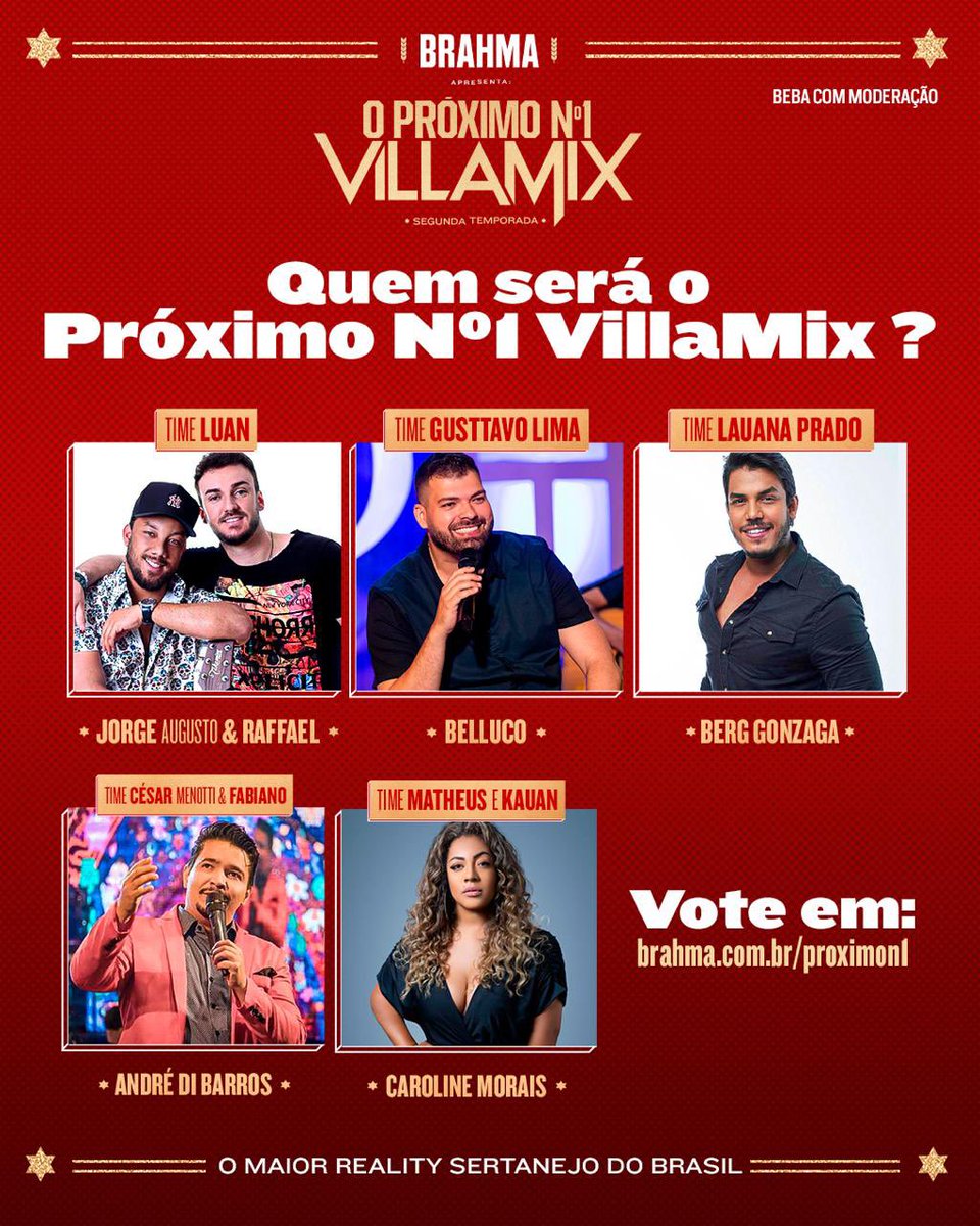 Quem merece ser a nova estrela da música sertaneja? Nosso reality tá chegando ao fim então corre pra votar muito no participante que você acha que merece levar essa! É só acessar Brahma.com.br/proximon1, votar e acompanhar a final amanhã! #ProximoN1