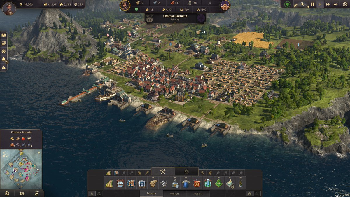 nesdavid's tweet photo. Estoy disfrutando bastante Anno 1800.
El modo historia sirve como un extenso tutorial y el modo sandbox es donde esta la posta.
Lo que parece sencillo sube en complejidad de manera exponencial al querer manejar distintas islas con sus diferentes recursos https://t.co/QQF4CUaeoQ