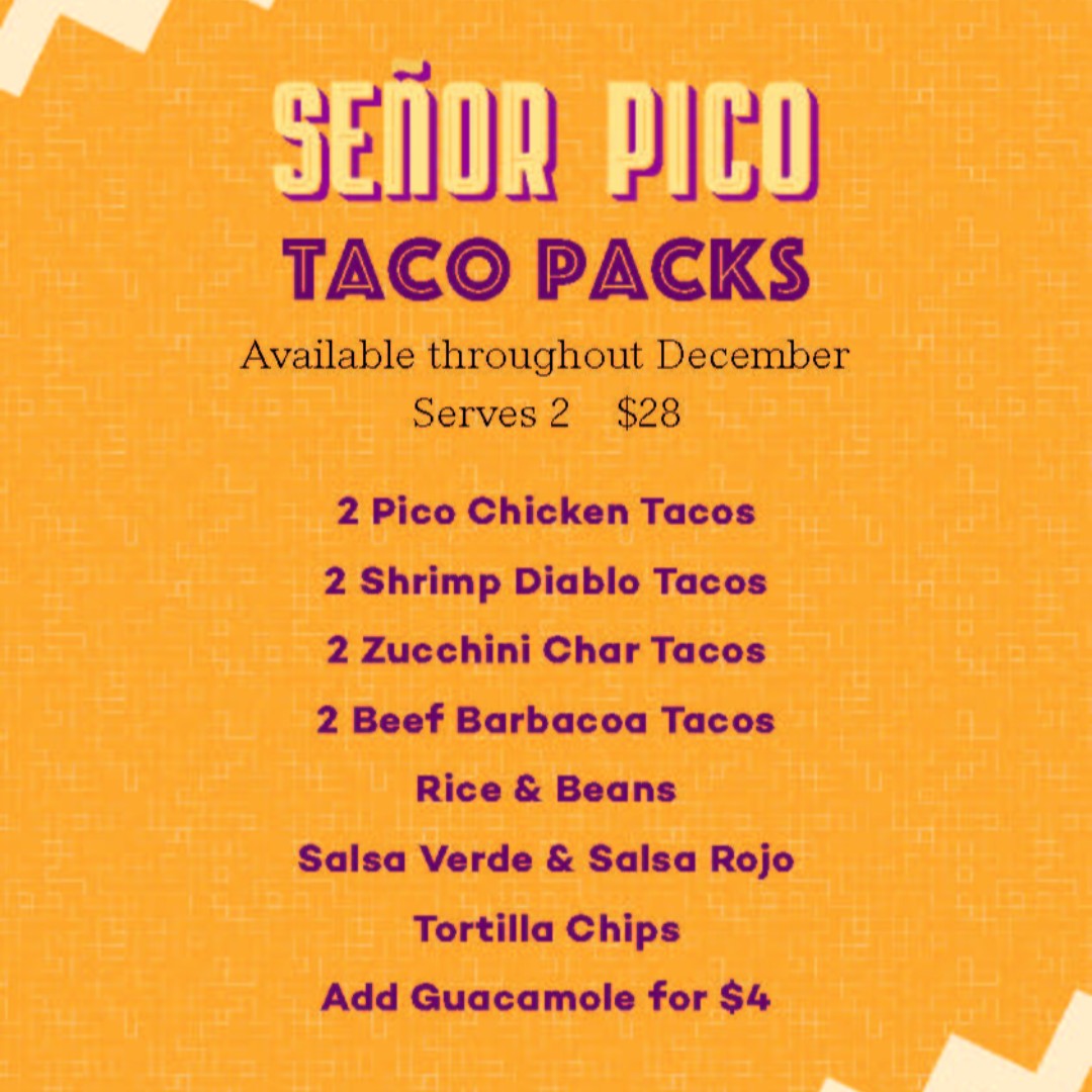 Our Taco packs are available all month long! order online for delivery &amp; curbside pick-up, or give us a call at 510.653.3400!

#tacopack #tradervics #señorpico #familydinner #ordernow