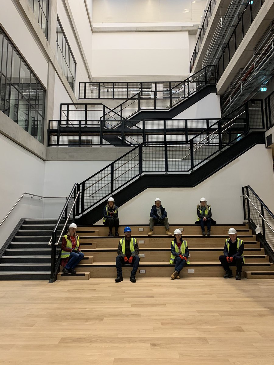 rachelbrealey's tweet photo. Team site visit to MECD today. Looking amazing- can’t wait to move in @UoMSciEng #mecd #Engineering #futureofengineering https://t.co/qMZDwVk602