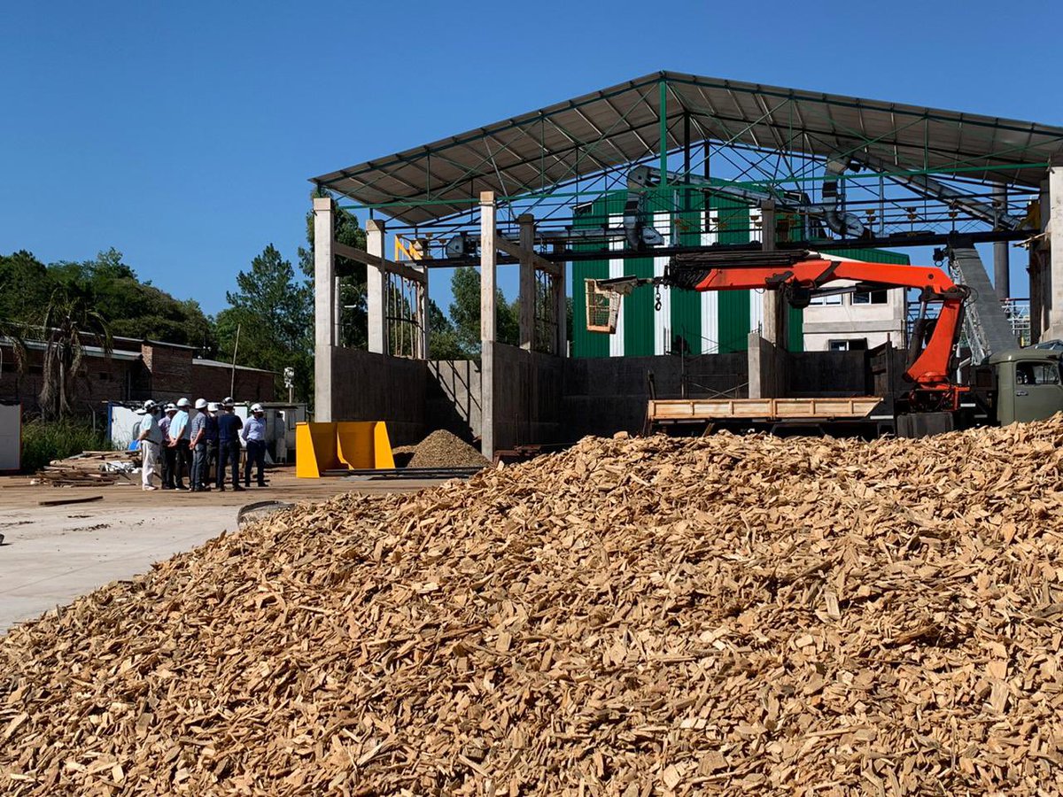 lichowski's tweet photo. Esta fábrica generará 3 megavatios de energía eléctrica a partir de biomasa forestal que serán destinados a la red de la zona y aldeños. https://t.co/Icbm8XHgVr