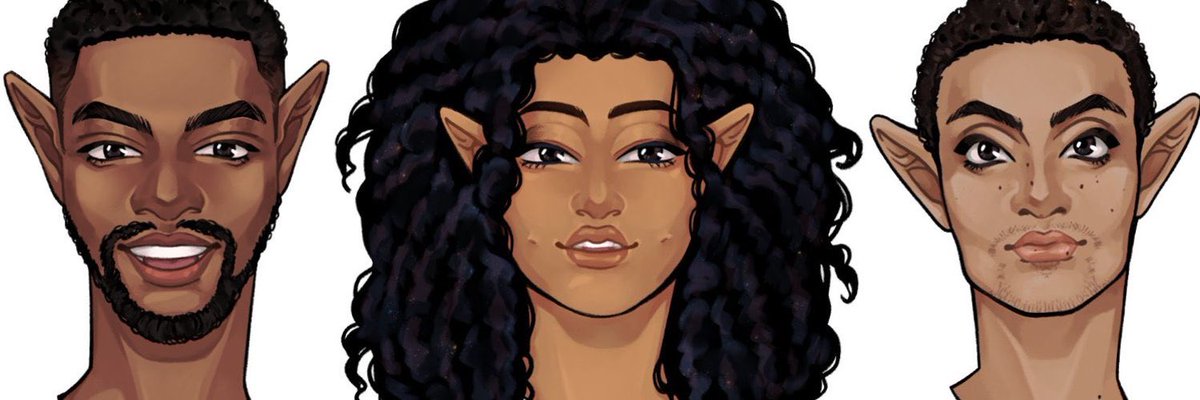 EIGHT. @TBHalflings is a #DungeonsandDragons podcast that discusses #diversity, #inclusion, #GMTips, and MORE with three charming hosts!

They also run an #actualplay #campaign set in the #AfroFantasy world of <a href="/WagaduChronicle/">The Wagadu Chronicles | 5E Setting is out!</a>!

LINKS ➡️ linktr.ee/TBHalflings

🎨 <a href="/JerichoR0se/">𝕵𝖊𝖗𝖎 𝕽𝖔𝖘𝖊</a>