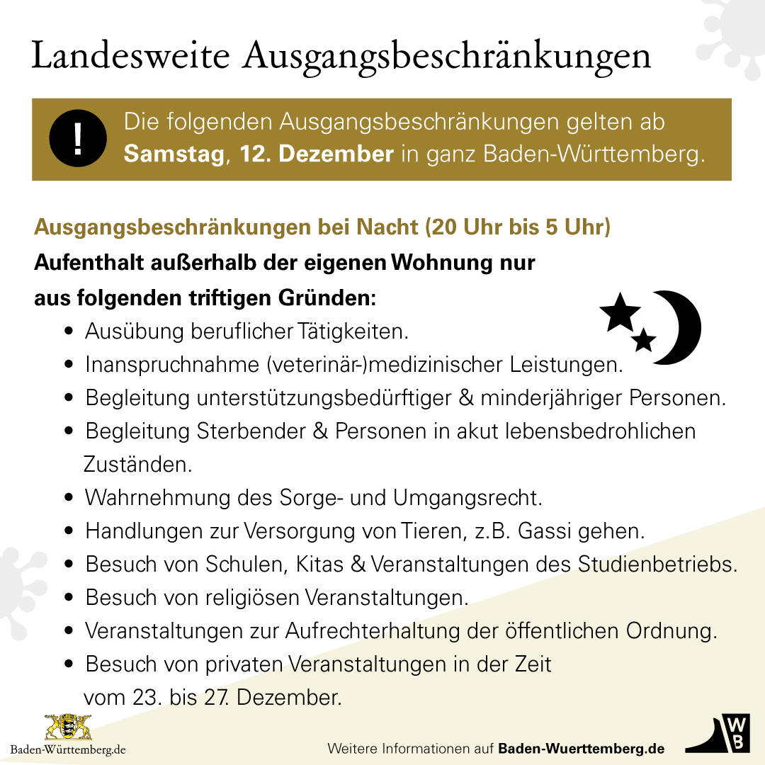 RegierungBW's tweet photo. Ab morgen gelten in #BadenWürttemberg #Ausgangsbeschränkungen. Eine entsprechende Verordnung wurde soeben notverkündet. https://t.co/5qBu7A1IHv
#CoronaVirusDE #CoronaBW https://t.co/buCTILt4Ly