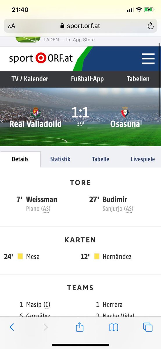 und der weissmann in la liga? alles gut. hat shon getroffen.
