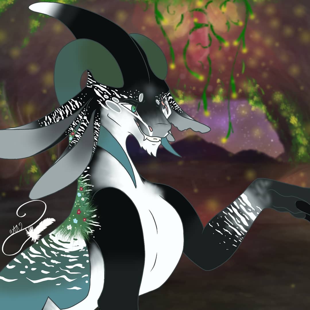 ArtisticDemonet's tweet photo. Oop, I had forgotten to show this, I loved the image of Masthorn so much I desided to give a background I made a year back and he looks amazing in it! I don't do backgrounds often... For anyone who cares his name is pronounced Moss-Thorn! I hope you guys love him as much as I do! https://t.co/u3GCla6pY2
