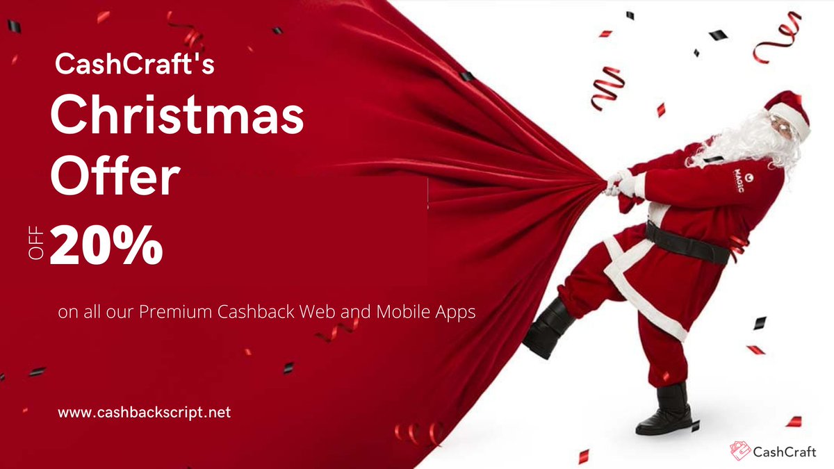 cashcraft_offl's tweet image. CashCraft&apos;s Christmas Offers 2020
Find Everything you need and want with great value and ultimate deals on #cashbackScript
Grab it Now &amp;gt;&amp;gt;  buff.ly/2WuHD7M

#CashbackScript #CashbackWebsiteDevelopment #Canada #France #Europe #Brazi #hongkong #Thailand