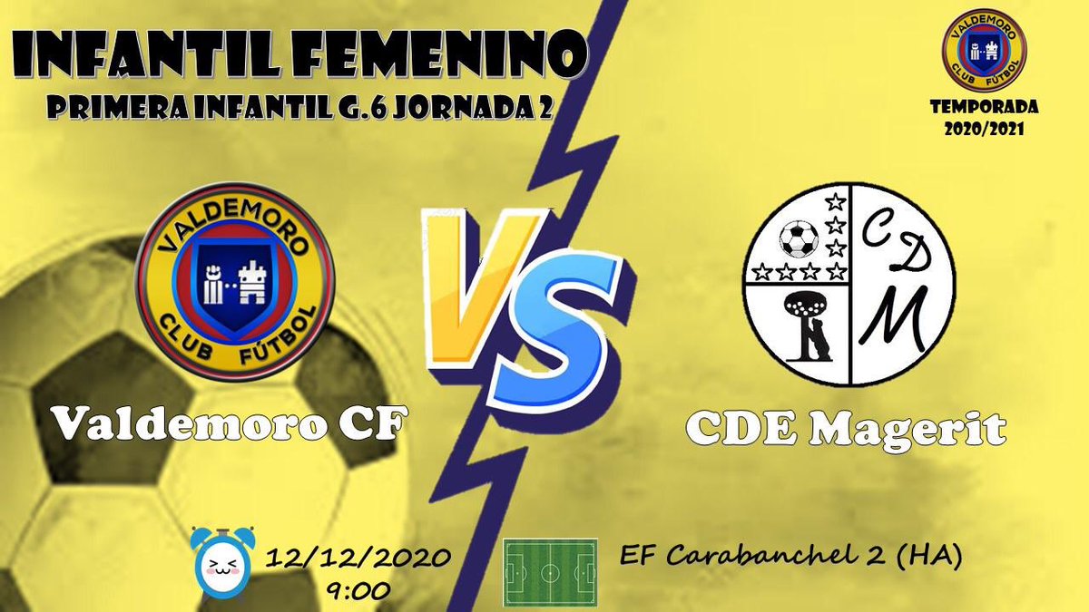🟡🔵🟡LIGA🟡🔵🟡
Seguimos con los equipos femeninos de fútbol 7, que también juegan este sábado  
 ¡Buena suerte!💪💪💪

#valdemoroesamarillo #valdemorocf #rffm #futbol #futbolmadrileño