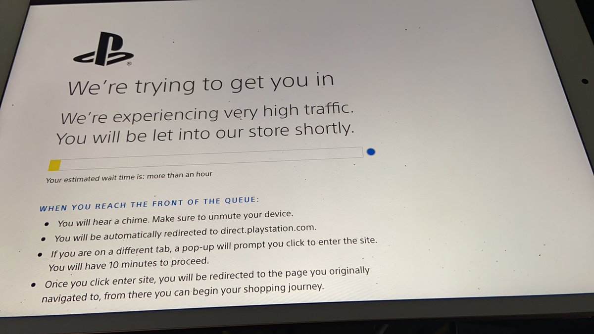 Whelp, another day waiting on PlayStation direct website only to get this on my next refresh...sad job <a href="/PlayStation/">PlayStation</a> @PS5Console <a href="/ps5/">ps5</a>