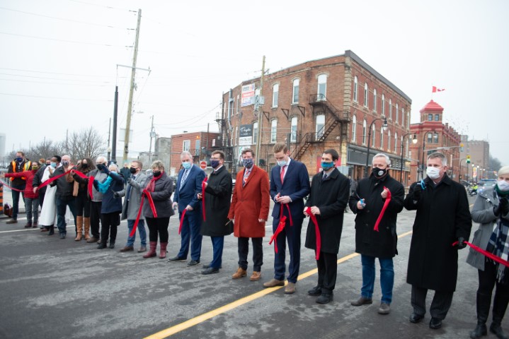 CityOwenSound's tweet photo. ....and on the 11th of December, 2020, the 10th Street Bridge reopened. https://t.co/t3waNZkLNZ