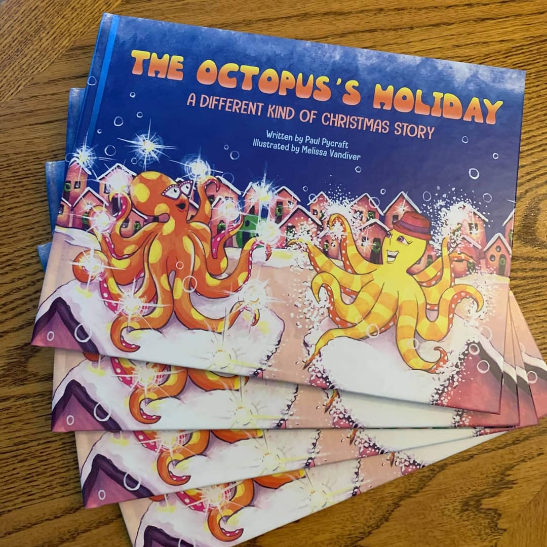 PaulPycraft's tweet image. Look at all you're doing to get ready for #Christmas! But don't forget to order your copy of The Octopus's Holiday. The book we ALL need for 2020, for all ages, all genders, all species. Available everywhere and not too late to order online! #Christmasgifts #ChristmasIsComing