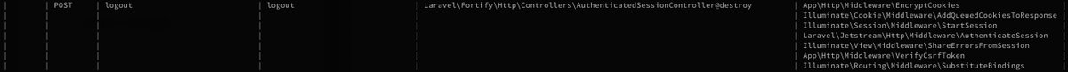 M_Ishikawa's tweet image. あれ、laravelのauthパッケージ、いつのまにか/logoutのメソッドがGETからPOSTに変わってる。へ〜 #laravel #laravel8 #php