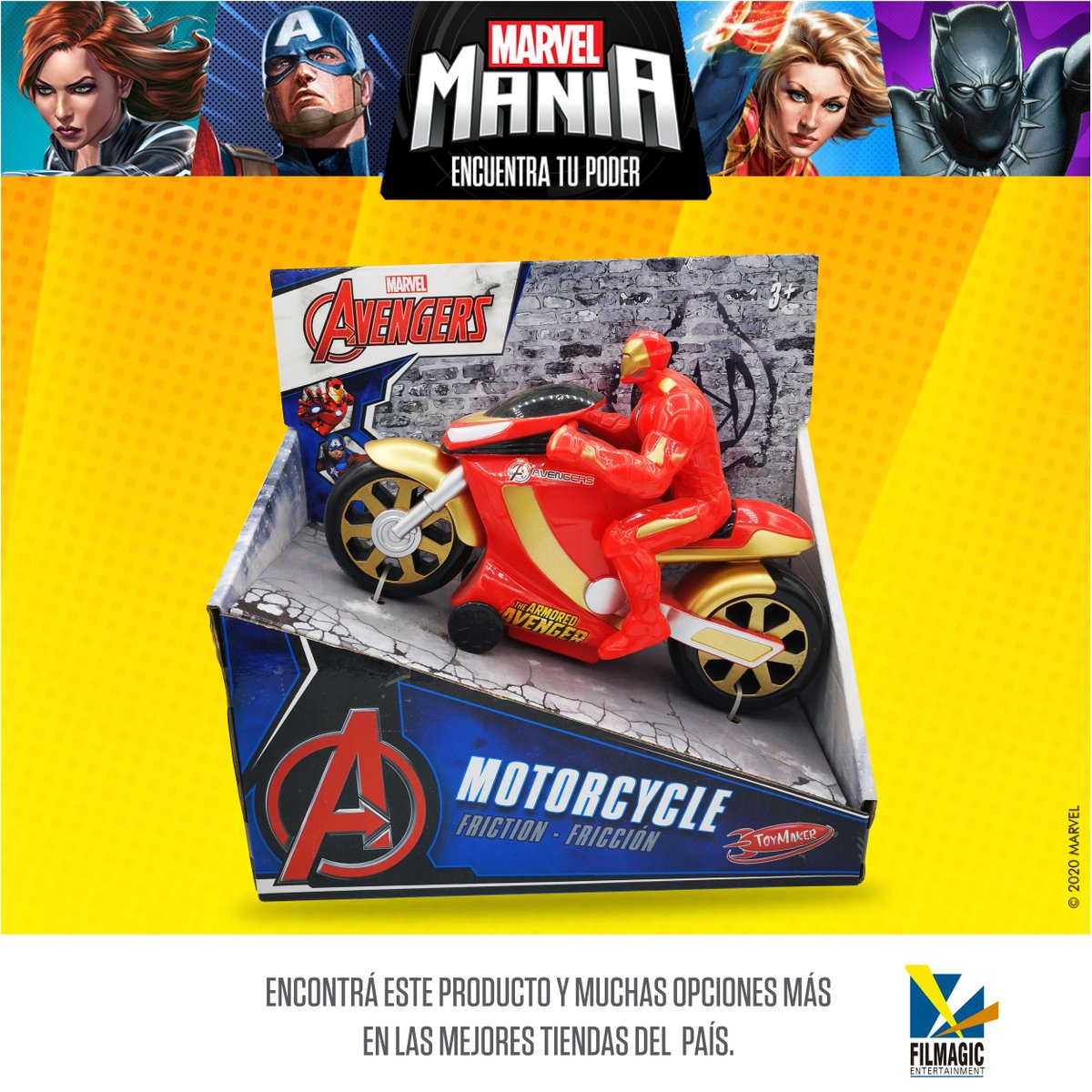filmagicpy's tweet photo. Marvel te invita a descubrir tu poder con honor, fuerza y valentía, encontrá los productos en las mejores tiendas del país, y en nuestra tienda online: https://t.co/Du4c1RICrK #MarvelManía #EncuentraTuPoder https://t.co/0V194IAwv1