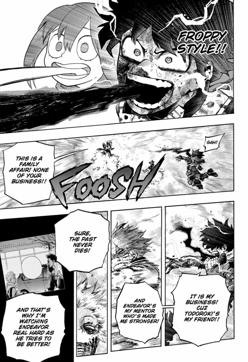DeepDishSausage's tweet photo. MHA 293
.
.
So I know I criticize MHA a lot but I swear its just tough love😂 I love Bakugo, but this name thing can't be serious. I honestly wouldn't like it if it were just dynamite either. Also this Deku really seems like a bit of an asspull
#MHA293 #Anitwt #manga #shonenjump https://t.co/wurrxr1Zn2